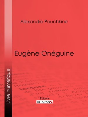 cover image of Eugène Onéguine
